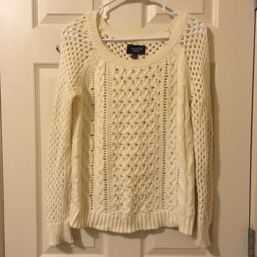 American Eagle cream sweater